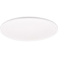 LED Plafondlamp - Trion Skiff - 30W - Aanpasbare Kleur - Dimbaar - Afstandsbediening - Rond - Mat Wit - Kunststof