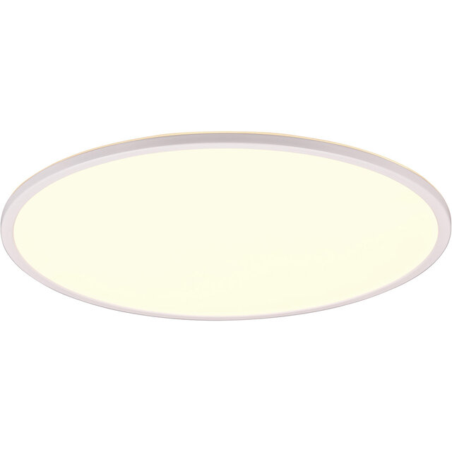 HLW LED LED Plafondlamp - Trion Skiff - 30W - Aanpasbare Kleur - Dimbaar - Afstandsbediening - Rond - Mat Wit - Kunststof