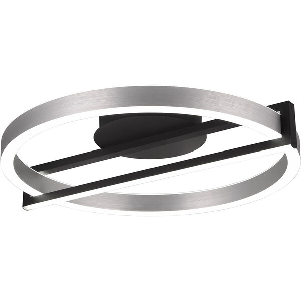 HLW LED LED Plafondlamp - Trion Tompie - 55W - Aanpasbaar kleur - Dimbaar - Rond - Geborsteld Aluminium - Metaal HLW LED LED Plafondlamp - Trion Tompie - 55W - Aanpasbaar kleur - Dimbaar - Rond - Geborsteld Aluminium - Metaal