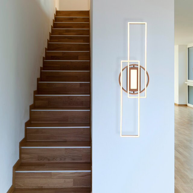 rond dimbare LED plafondlamp 30W met 4500 lumen en aanpasbare kleurtemperatuur coffee kleur