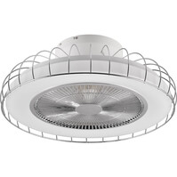 Trion Ford LED plafondlamp met ventilator, chroom, dimbaar Trion Ford LED plafondlamp met ventilator, chroom, dimbaar