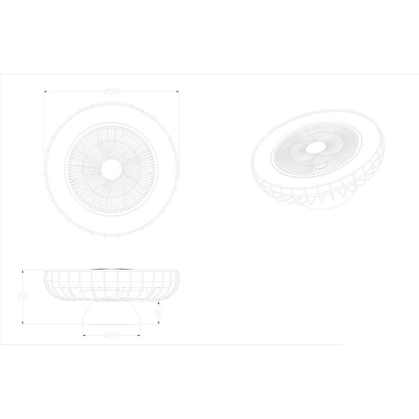 HLW LED LED Plafondlamp met Ventilator - Plafondventilator - Trion Ford - 30W - Aanpasbare Kleur - Afstandsbediening - Dimbaar - Rond - Chroom - Metaal HLW LED LED Plafondlamp met Ventilator - Plafondventilator - Trion Ford - 30W - Aanpasbare Kleur - Afstandsbediening - Dimbaar - Rond - Chroom - Metaal