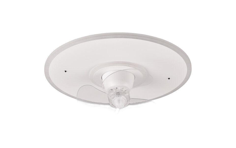 HLW LED LED Plafondlamp met Ventilator - Plafondventilator - Trion Bryan - 30W - Aanpasbare Kleur - Afstandsbediening - Dimbaar - Rond - Mat Wit - Metaal