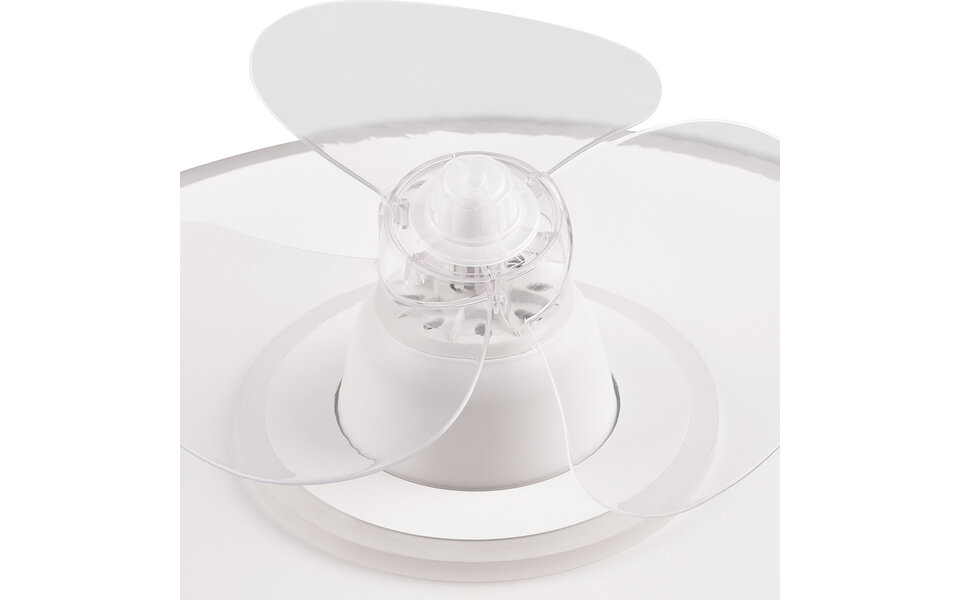 HLW LED LED Plafondlamp met Ventilator - Plafondventilator - Trion Bryan - 30W - Aanpasbare Kleur - Afstandsbediening - Dimbaar - Rond - Mat Wit - Metaal