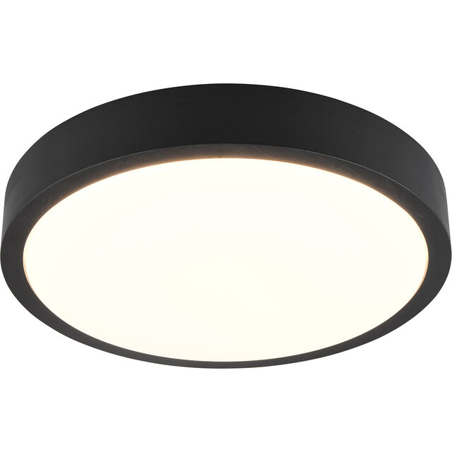 HLW LED LED Plafondlamp - Trion Osea - 24W - Warm Wit 3000K - Dimbaar - Zwart - Natuur Hout HLW LED LED Plafondlamp - Trion Osea - 24W - Warm Wit 3000K - Dimbaar - Zwart - Natuur Hout