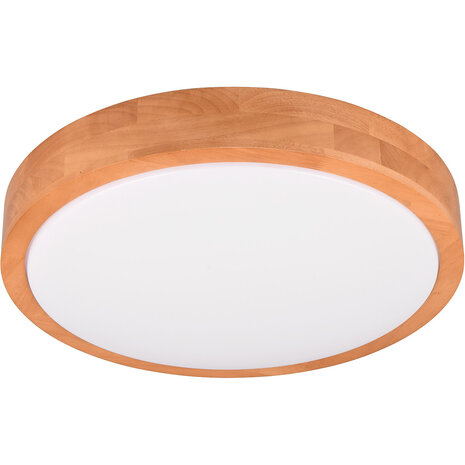 LED Plafondlamp - Trion Osea - 24W - Warm Wit 3000K - Dimbaar - Beige - Natuur Hout LED Plafondlamp - Trion Osea - 24W - Warm Wit 3000K - Dimbaar - Beige - Natuur Hout