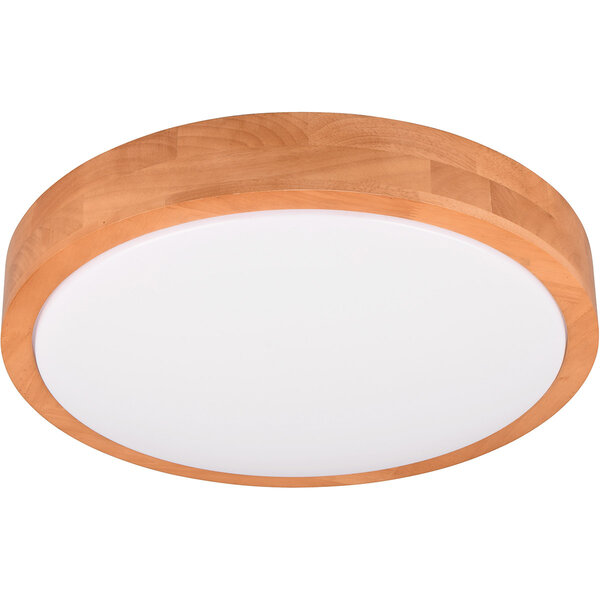 HLW LED LED Plafondlamp - Trion Osea - 24W - Warm Wit 3000K - Dimbaar - Beige - Natuur Hout HLW LED LED Plafondlamp - Trion Osea - 24W - Warm Wit 3000K - Dimbaar - Beige - Natuur Hout