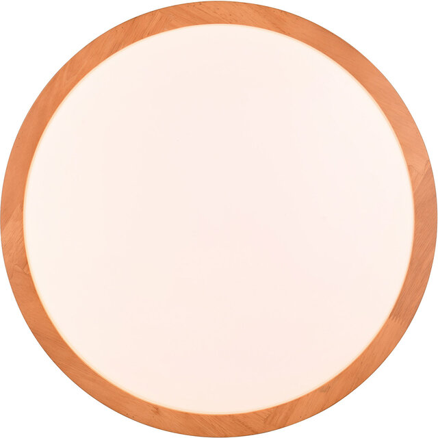 HLW LED LED Ceiling Light - Trion Osea - 24W - Warm White 3000K - Dimmable - Beige - Natural Wood HLW LED LED Ceiling Light - Trion Osea - 24W - Warm White 3000K - Dimmable - Beige - Natural Wood