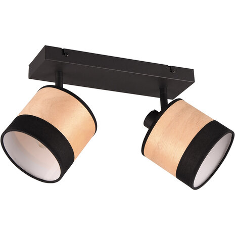 LED Plafondlamp - Plafondverlichting - Trion Lazo - E14 Fitting - 2-lichts - Rond - Mat Zwart- Metaal - Max 10W LED Plafondlamp - Plafondverlichting - Trion Lazo - E14 Fitting - 2-lichts - Rond - Mat Zwart- Metaal - Max 10W