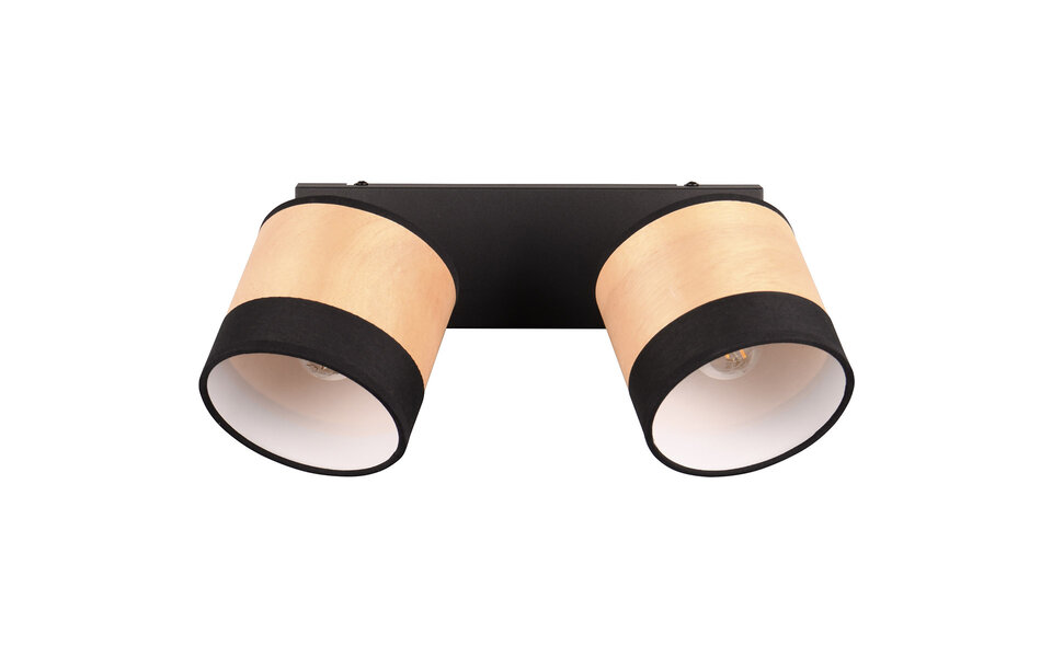 HLW LED LED Ceiling Light - Ceiling Lighting - Trion Lazo - E14 Fitting - 2 Lights - Round - Matte Black - Metal - Max 10W HLW LED LED Ceiling Light - Ceiling Lighting - Trion Lazo - E14 Fitting - 2 Lights - Round - Matte Black - Metal - Max 10W