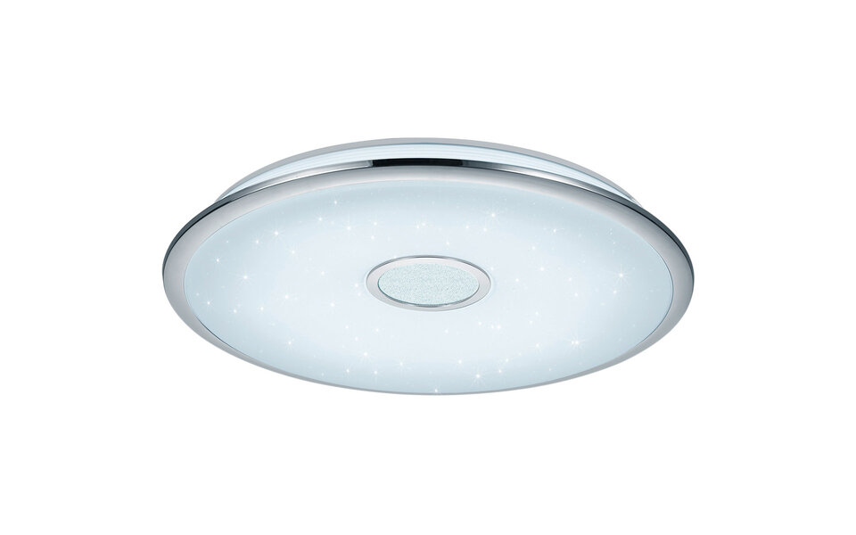 HLW LED LED Ceiling Lamp - Trion Okyayla - 45W - Adjustable Color - Dimmable - Remote Control - Star Light - Round - White - Plastic