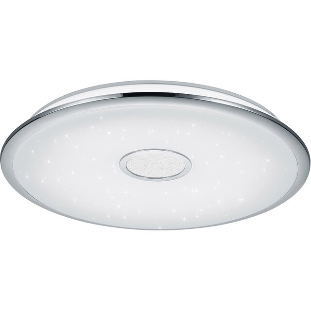 HLW LED LED Ceiling Lamp - Trion Okyayla - 45W - Adjustable Color - Dimmable - Remote Control - Star Light - Round - White - Plastic