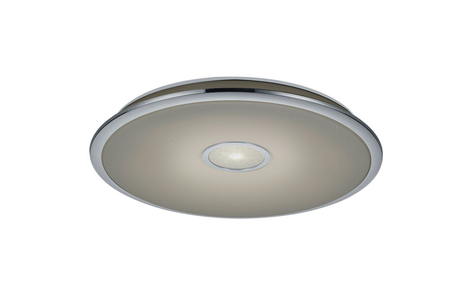 HLW LED LED Ceiling Lamp - Trion Okyayla - 45W - Adjustable Color - Dimmable - Remote Control - Star Light - Round - White - Plastic