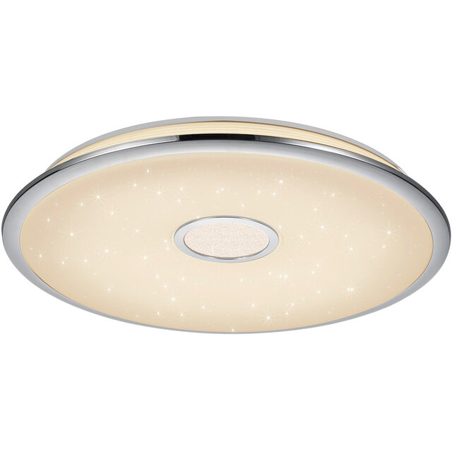 HLW LED LED Ceiling Lamp - Trion Okyayla - 45W - Adjustable Color - Dimmable - Remote Control - Star Light - Round - White - Plastic