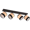 Trion Lazo LED plafondlamp 4-lichts mat zwart E14 Trion Lazo LED plafondlamp 4-lichts mat zwart E14