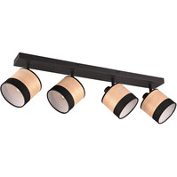 Trion Lazo LED plafondlamp 4-lichts mat zwart E14