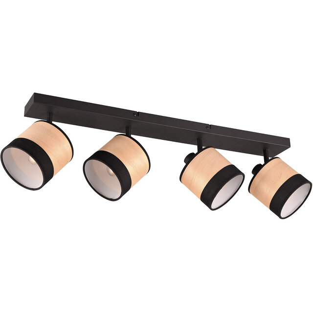 Trion Lazo LED plafondlamp 4-lichts mat zwart E14 Verlichting per ruimte Trion Lazo LED plafondlamp 4-lichts mat zwart E14 Verlichting per ruimte