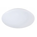 LED Plafondlamp - Badkamerlamp - Trion Tuzi - 12W - Spatwaterdicht IP44 - Warm Wit 3000K - Rond - Wit - Kunststof