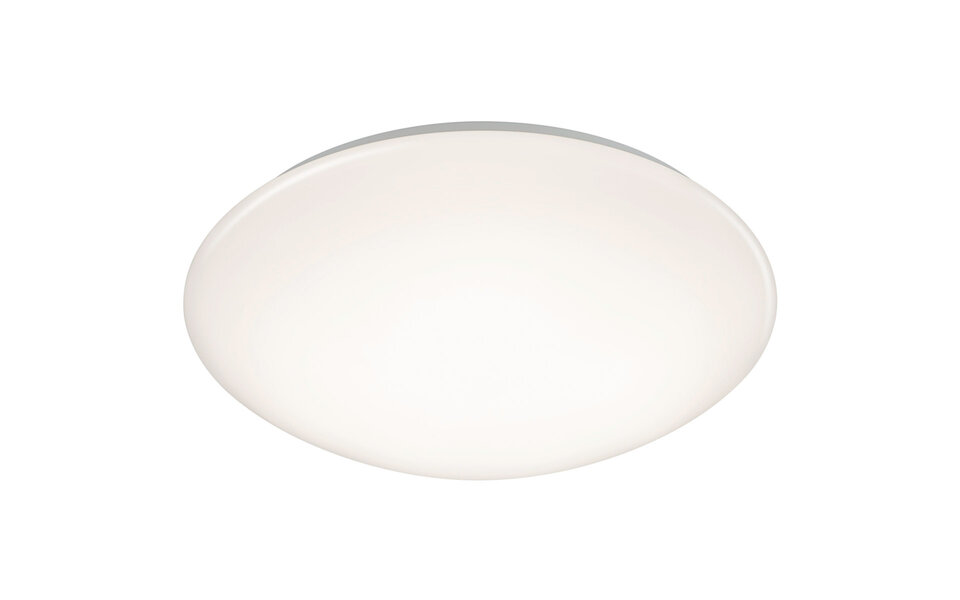 HLW LED LED Plafondlamp - Badkamerlamp - Trion Tuzi - 15W - Spatwaterdicht IP44 - Warm Wit 3000K - Rond - Wit - Kunststof