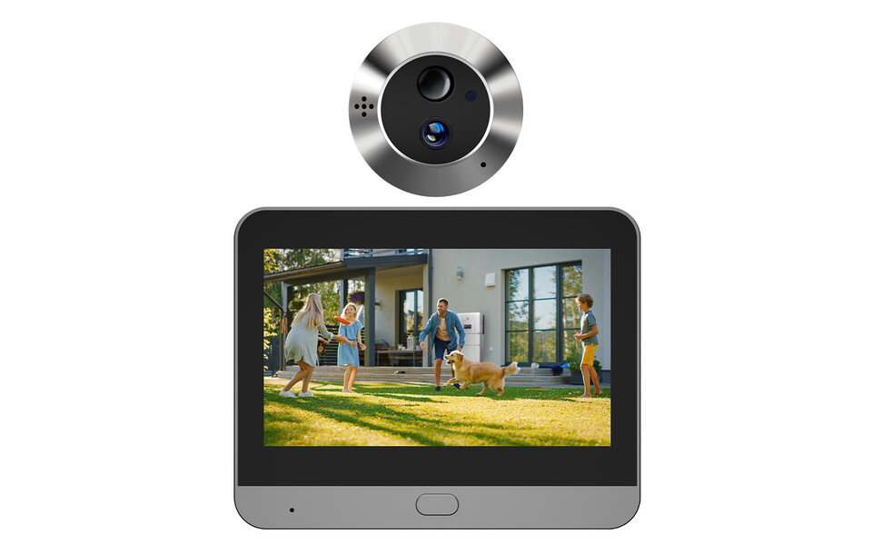 Smartlife Domotica Smart Digitale Deurspion | 3MP | 4.3" LCD | Eenweg Audio | Nachtzicht | PIR Detectie | WiFi | 5000mAh