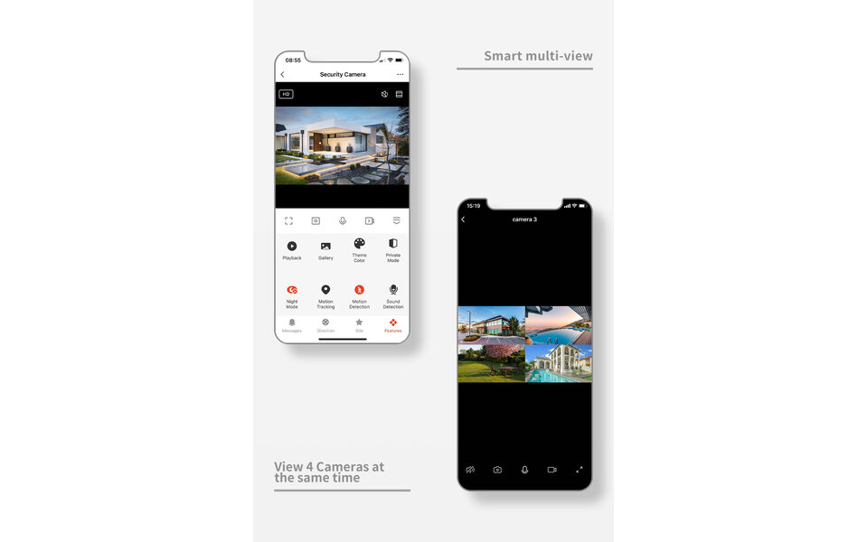 Smartlife Domotica Smart Digitale Deurspion + bel | 3MP | 4.3" LCD | Tweeweg Audio | Nachtzicht | PIR Detectie | WiFi | 5000mAh