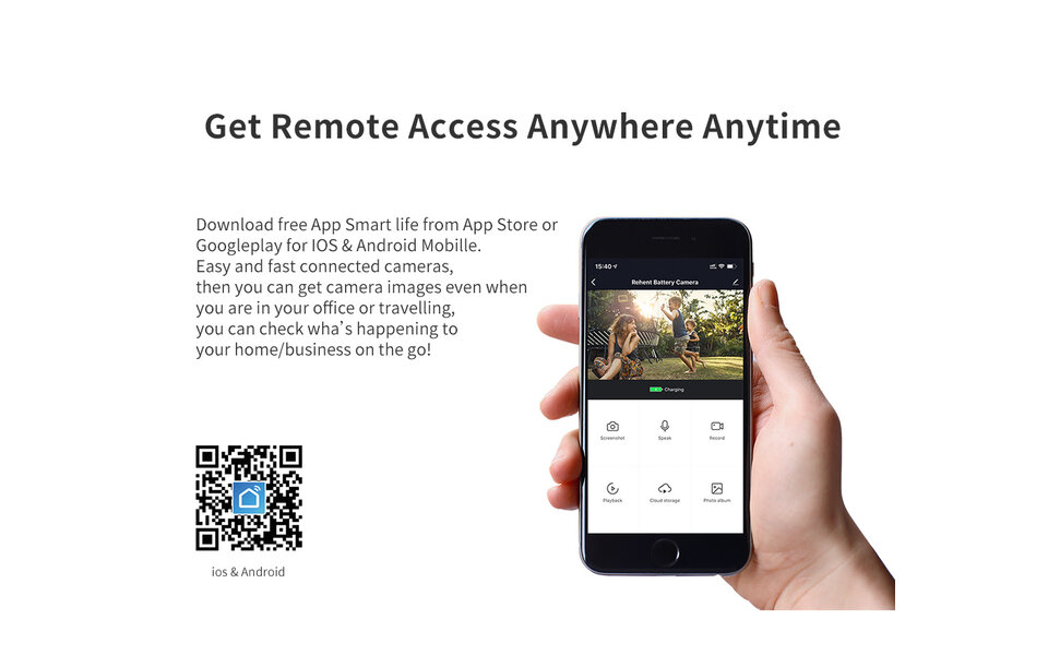 Smartlife Domotica Smart Digitale Deurspion + bel | 3MP | 4.3" LCD | Tweeweg Audio | Nachtzicht | PIR Detectie | WiFi | 5000mAh