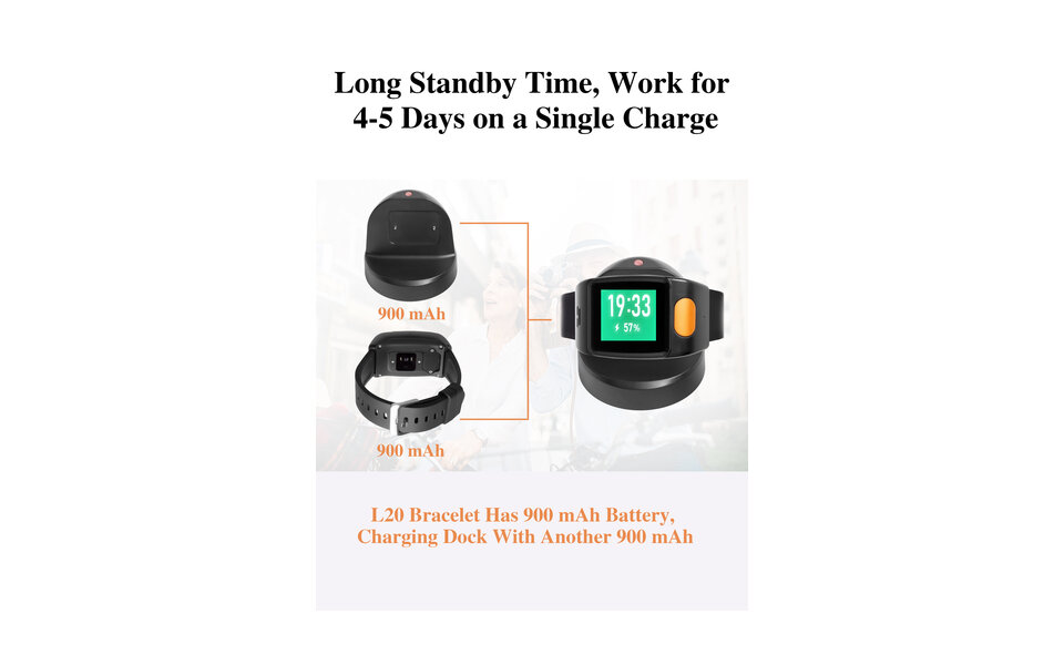 Smartlife Domotica SOS Horloge 2-knops met 2-weg communicatie en hartslagmeter GPS + ladingdock Smartlife Domotica SOS Horloge 2-knops met 2-weg communicatie en hartslagmeter GPS + ladingdock