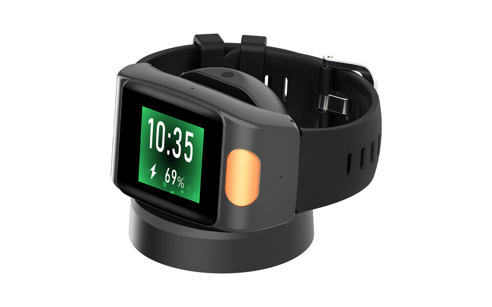Smartlife Domotica SOS Horloge 2-knops met 2-weg communicatie en hartslagmeter GPS + ladingdock Smartlife Domotica SOS Horloge 2-knops met 2-weg communicatie en hartslagmeter GPS + ladingdock