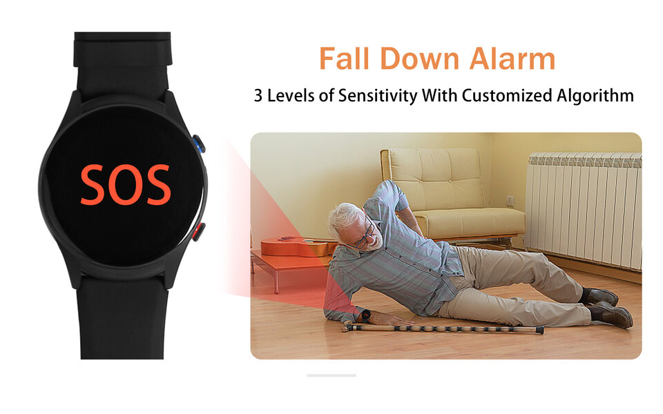 Smartlife Domotica SOS Horloge 2-knops met 2-weg communicatie en hartslagmeter (GPS) Smartlife Domotica SOS Horloge 2-knops met 2-weg communicatie en hartslagmeter (GPS)