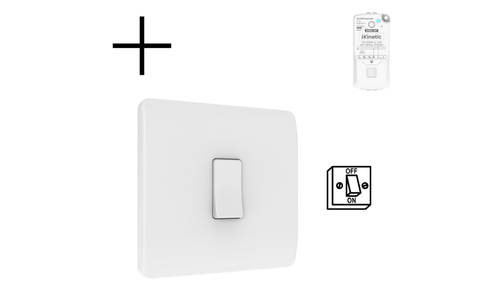 Smartlife Domotica Slimme Draadloze Wandschakelaar | Wit | RF 433Mhz | 1 knop | Batterij | Set | Opbouw | Bediening met uw Smartphone Smartlife Domotica Slimme Draadloze Wandschakelaar | Wit | RF 433Mhz | 1 knop | Batterij | Set | Opbouw | Bediening met uw Smartphone