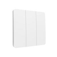 Slimme Draadloze Wandschakelaar | Wit | RF 433Mhz | 3 knoppen | Kinetisch | Aan/uit + dimmer | Losse knop | Opbouw | Bediening met uw Smartphone