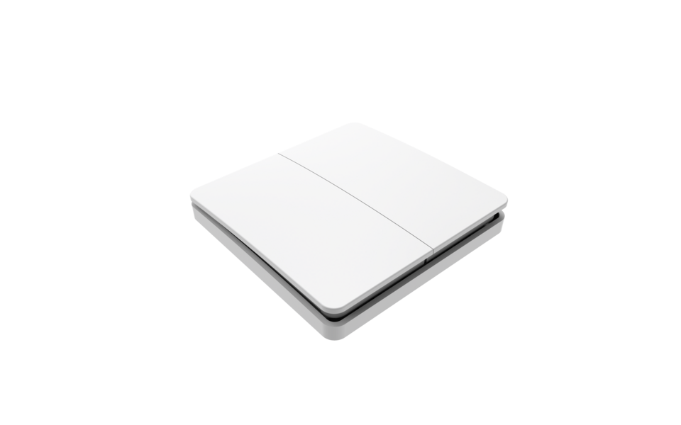 Smartlife Domotica Draadloze Wandschakelaar (Kinetisch) Schakelaar Wit 2-Voudig Aan/Uit + Dimmer - Losse Knop