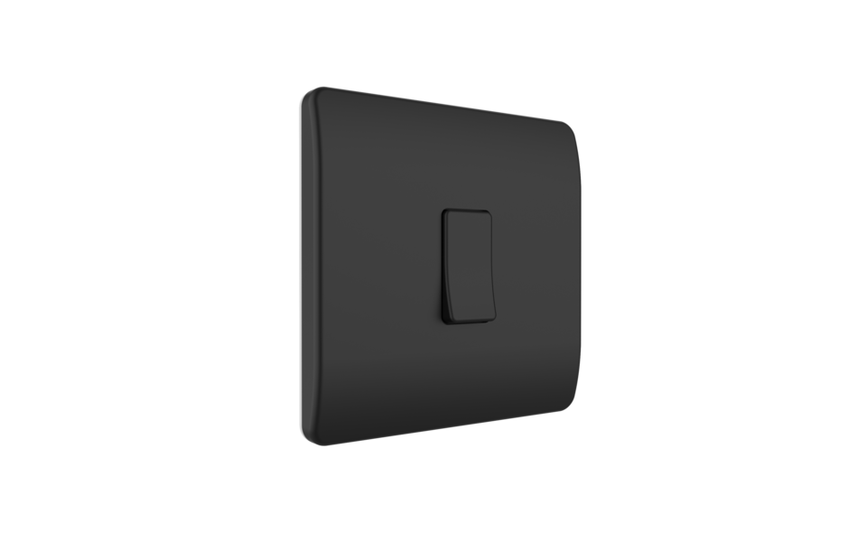 Smartlife Domotica Draadloze Wandschakelaar (Batterij) Zwart 1-Voudig Aan/Uit - Losse Knop