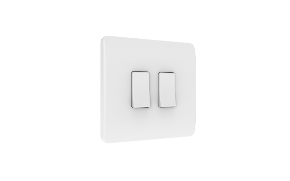 Smartlife Domotica Draadloze Wandschakelaar (Batterij) Wit 2-Voudig Aan/Uit - Losse Knop Smartlife Domotica Draadloze Wandschakelaar (Batterij) Wit 2-Voudig Aan/Uit - Losse Knop