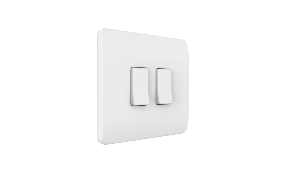 Smartlife Domotica Draadloze Wandschakelaar (Batterij) Wit 2-Voudig Aan/Uit - Losse Knop Smartlife Domotica Draadloze Wandschakelaar (Batterij) Wit 2-Voudig Aan/Uit - Losse Knop