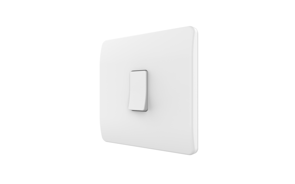 Smartlife Domotica Draadloze Wandschakelaar (Batterij) Wit 1-Voudig Aan/Uit - Losse Knop