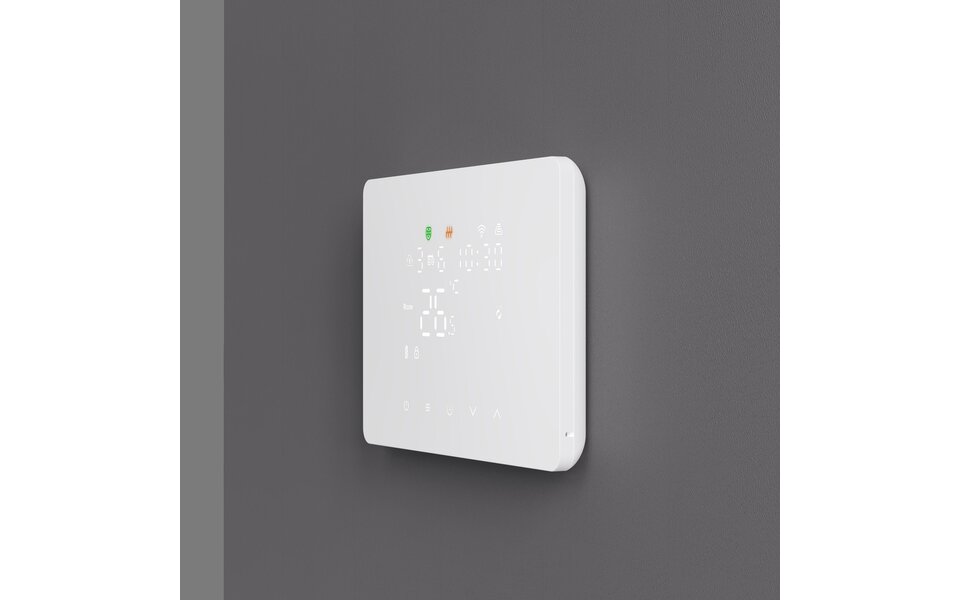 Smartlife Domotica Smart Zigbee Opbouw Thermostaat | Touchscreen | Voor C.V.-Installatie | Programmeerbaar | Tuya App | Google Home & Alexa | Zwart Smartlife Domotica Smart Zigbee Opbouw Thermostaat | Touchscreen | Voor C.V.-Installatie | Programmeerbaar | Tuya App | Google Home & Alexa | Zwart