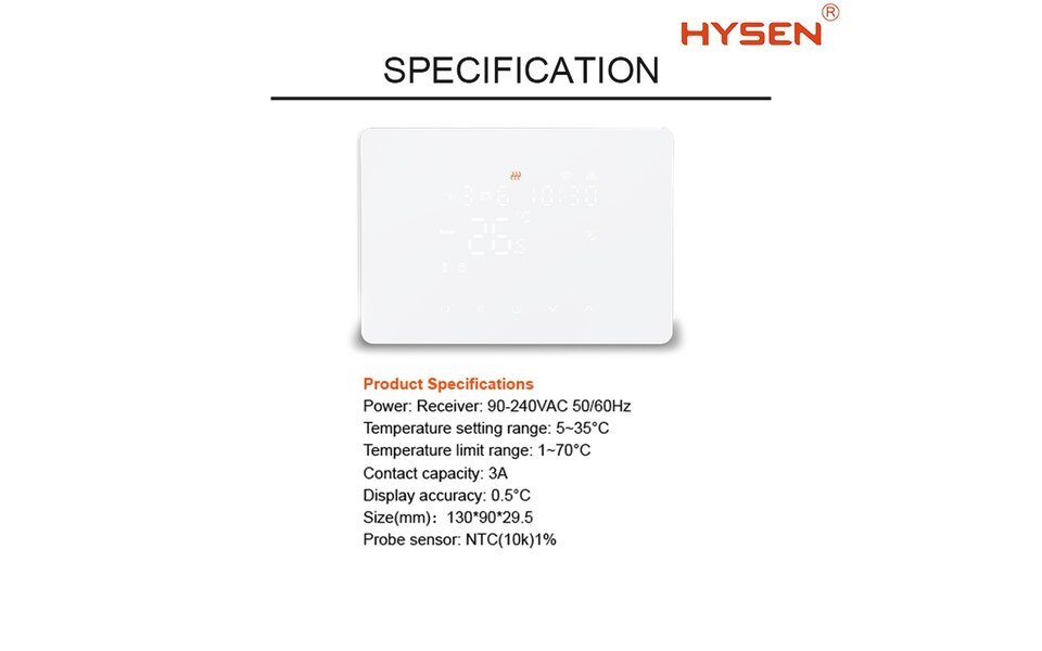 Smartlife Domotica Smart Zigbee Opbouw Thermostaat | Touchscreen | Voor C.V.-Installatie | Programmeerbaar | Tuya App | Google Home & Alexa | Zwart Smartlife Domotica Smart Zigbee Opbouw Thermostaat | Touchscreen | Voor C.V.-Installatie | Programmeerbaar | Tuya App | Google Home & Alexa | Zwart