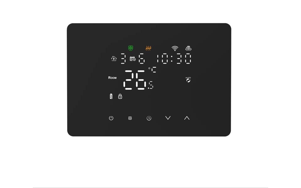 Smartlife Domotica Smart Zigbee Opbouw Thermostaat | Touchscreen | Voor C.V.-Installatie | Programmeerbaar | Tuya App | Google Home & Alexa | Zwart Smartlife Domotica Smart Zigbee Opbouw Thermostaat | Touchscreen | Voor C.V.-Installatie | Programmeerbaar | Tuya App | Google Home & Alexa | Zwart