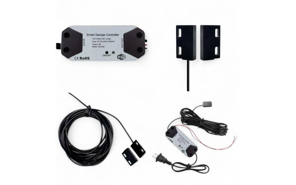 Smartlife Domotica Smart WiFi Garagedeur Opener | Bediening voor Bestaande Garagedeur | Tuya App | Google Home & Alexa | Slimme Schema's | 2.4GHz WiFi