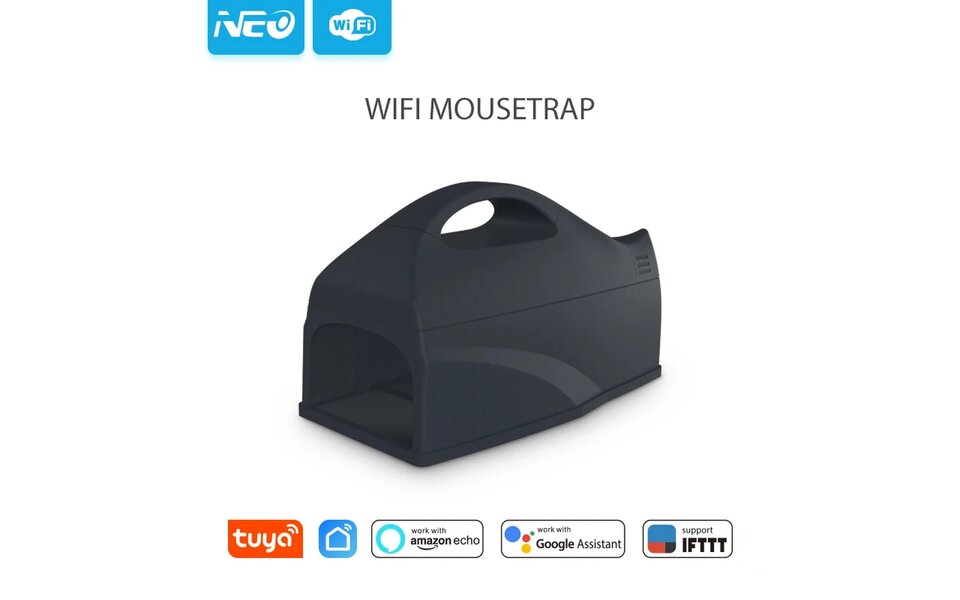 Smartlife Domotica Wifi Muizenval met hoogspanning 7000v op batterijen