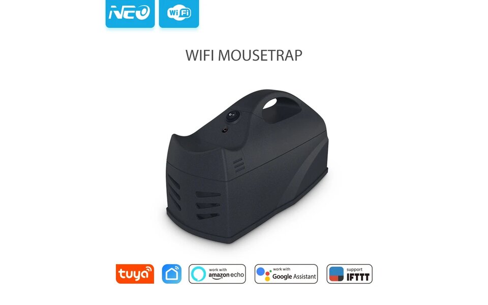 Smartlife Domotica Wifi Muizenval met hoogspanning 7000v op batterijen