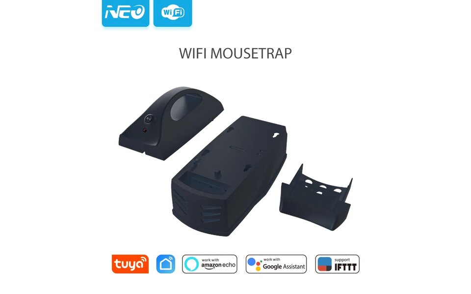 Smartlife Domotica Wifi Muizenval met hoogspanning 7000v op batterijen