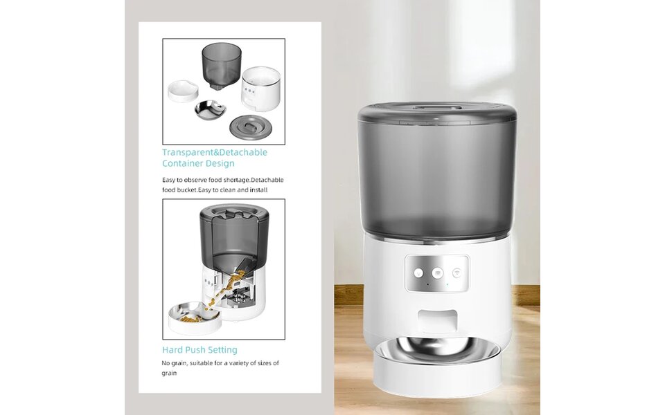 Smartlife Domotica Wifi Slimme voerautomaat voor huisdieren 4 liter Smartlife Domotica Wifi Slimme voerautomaat voor huisdieren 4 liter