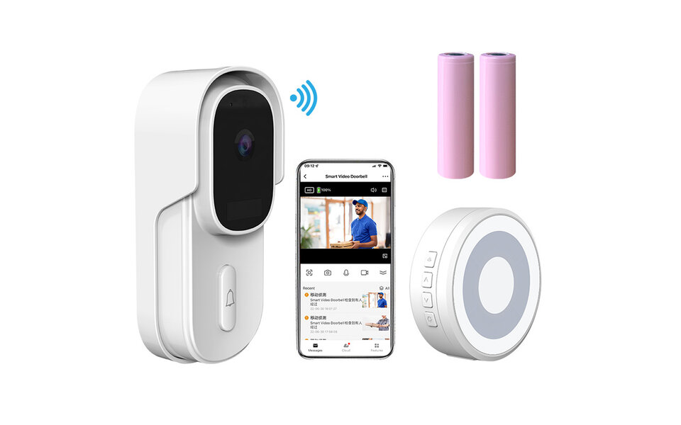 Tuya Slimme video deurbel 1080P | 5MP