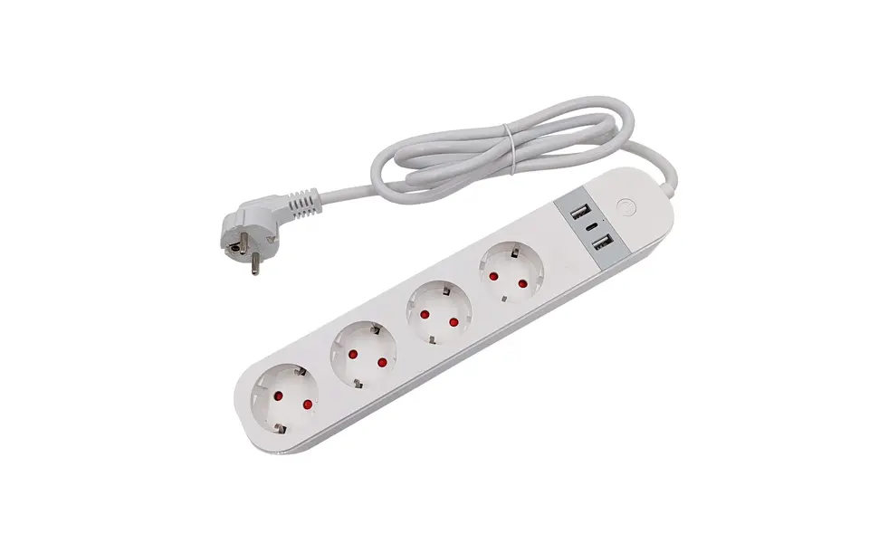 Smartlife Domotica Slimme WiFi Stekkerdoos | 4x EU Stopcontact | 2x USB-A + 1x USB-C | Tuya Smart Life | Spraakbediening | Kinderslot | 3680W | 1.5m Kabel (Schuko) Smartlife Domotica Slimme WiFi Stekkerdoos | 4x EU Stopcontact | 2x USB-A + 1x USB-C | Tuya Smart Life | Spraakbediening | Kinderslot | 3680W | 1.5m Kabel (Schuko)