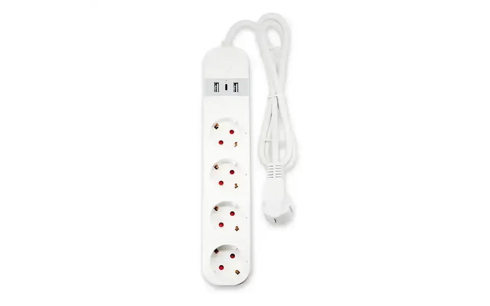 Smartlife Domotica Slimme WiFi Stekkerdoos | 4x EU Stopcontact | 2x USB-A + 1x USB-C | Tuya Smart Life | Spraakbediening | Kinderslot | 3680W | 1.5m Kabel (Schuko) Smartlife Domotica Slimme WiFi Stekkerdoos | 4x EU Stopcontact | 2x USB-A + 1x USB-C | Tuya Smart Life | Spraakbediening | Kinderslot | 3680W | 1.5m Kabel (Schuko)