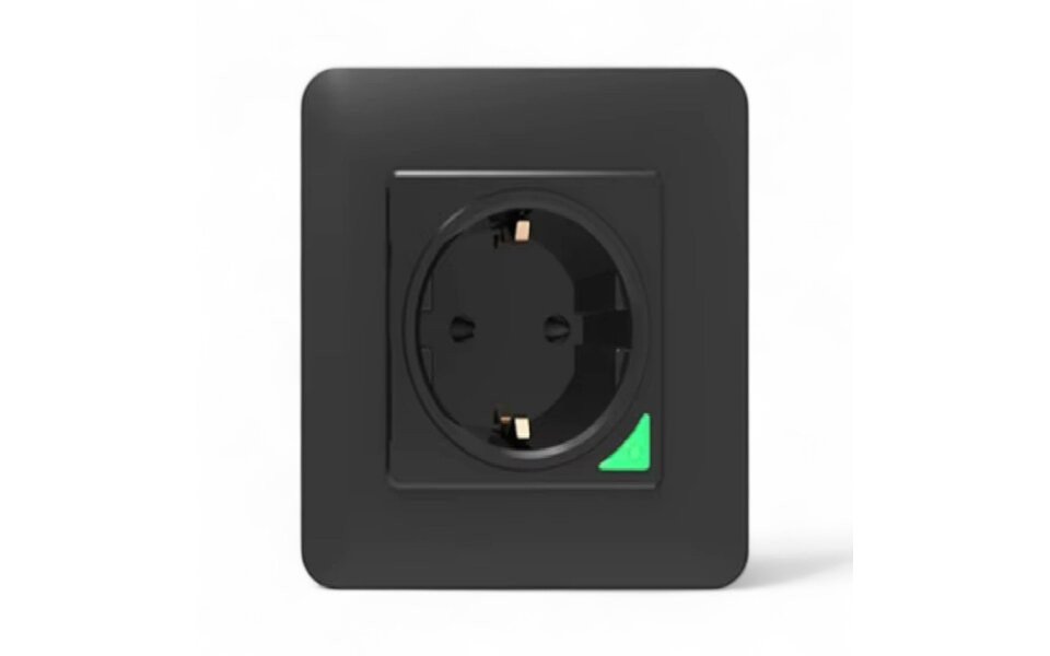 Smartlife Domotica Inbouw stopcontact zwart (16amp)