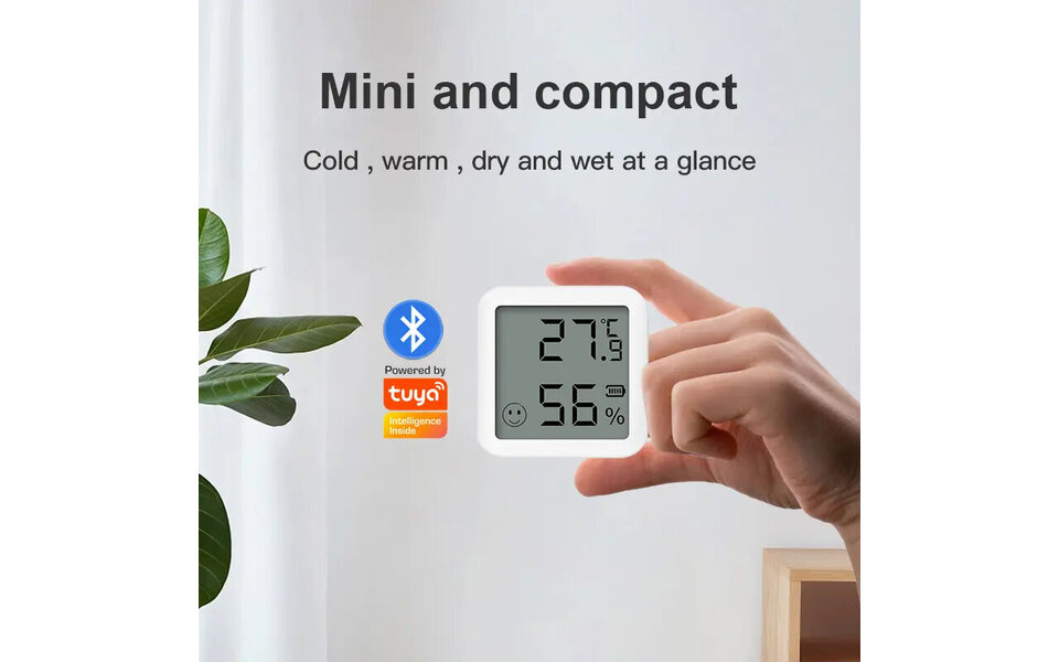 Smartlife Domotica Luchtvochtigheid en Hygrometer met groot display