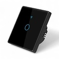 Smart WiFi Touch Lichtschakelaar Zwart 1-knop